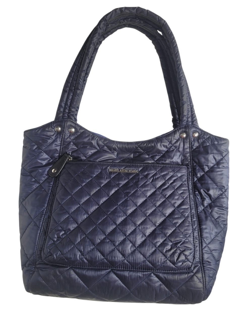 MARC NY Quilted Navy Tote Bag
